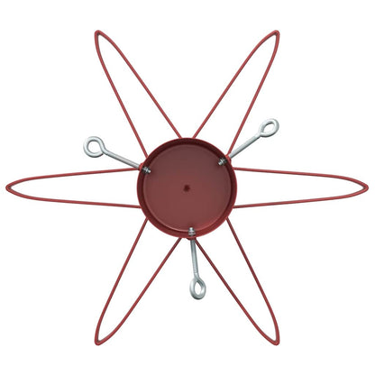 Kerstboomstandaard 1.73 Rood 49 x 49 x 15,5 cm Staal