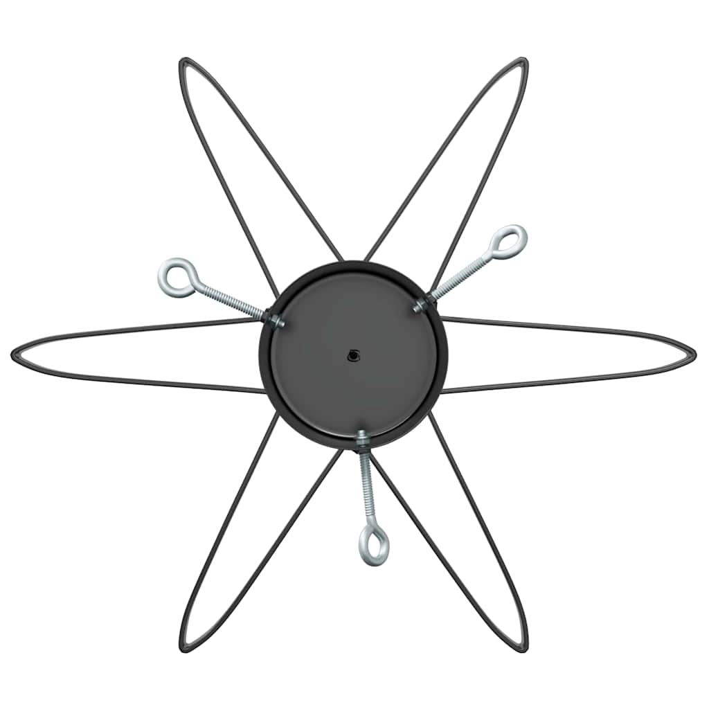 Kerstboomstandaard 1.73 Zwart 49 x 49 x 15,5 cm Staal