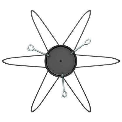 Kerstboomstandaard 1.73 Zwart 49 x 49 x 15,5 cm Staal