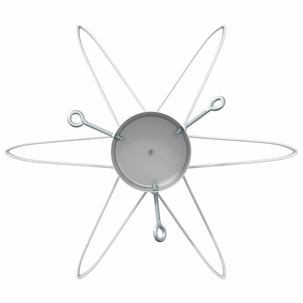 Kerstboomstandaard 1.73 Wit 49 x 49 x 15,5 cm Staal