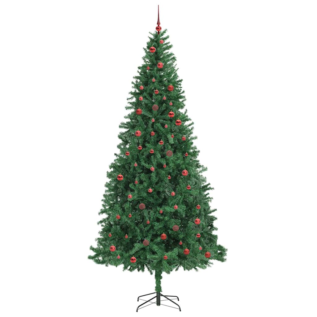 Kunstkerstboom Groen 300 cm PVC en Metaal en Plastic
