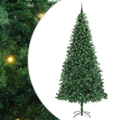 Kunstkerstboom Groen 300 cm PVC en Metaal en Plastic