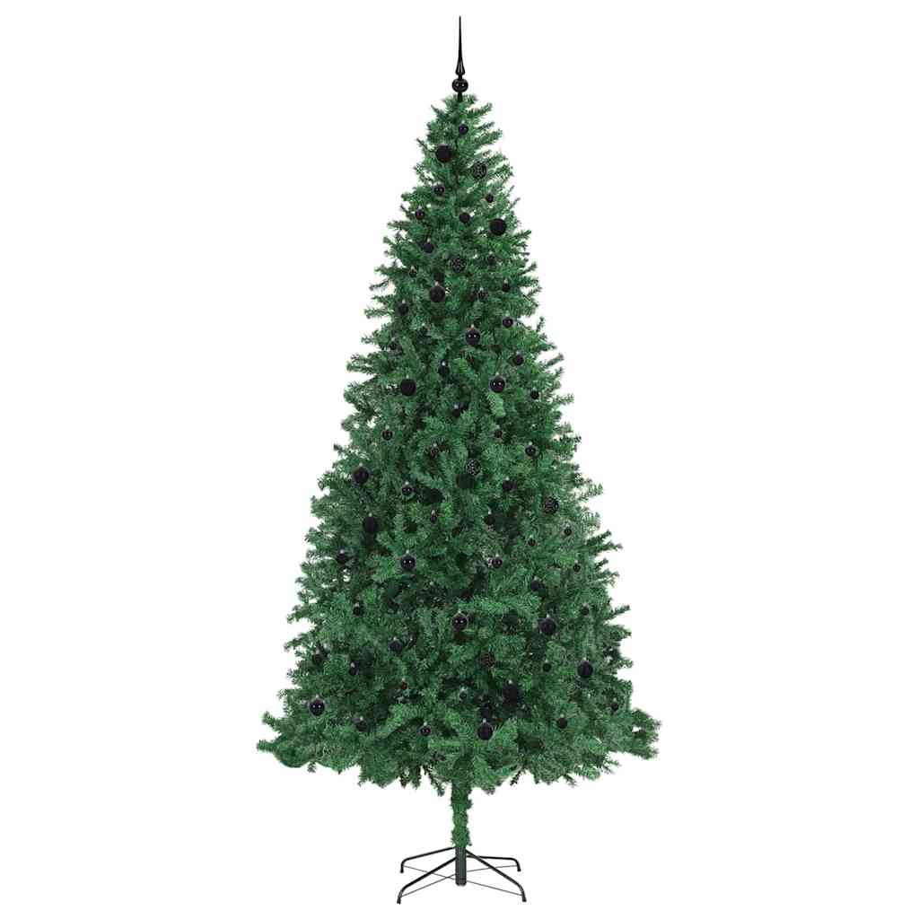 Kunstkerstboom Groen 300 cm PVC en Metaal en Plastic