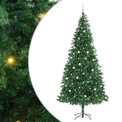 Kunstkerstboom Groen 300 cm PVC en Metaal en Plastic
