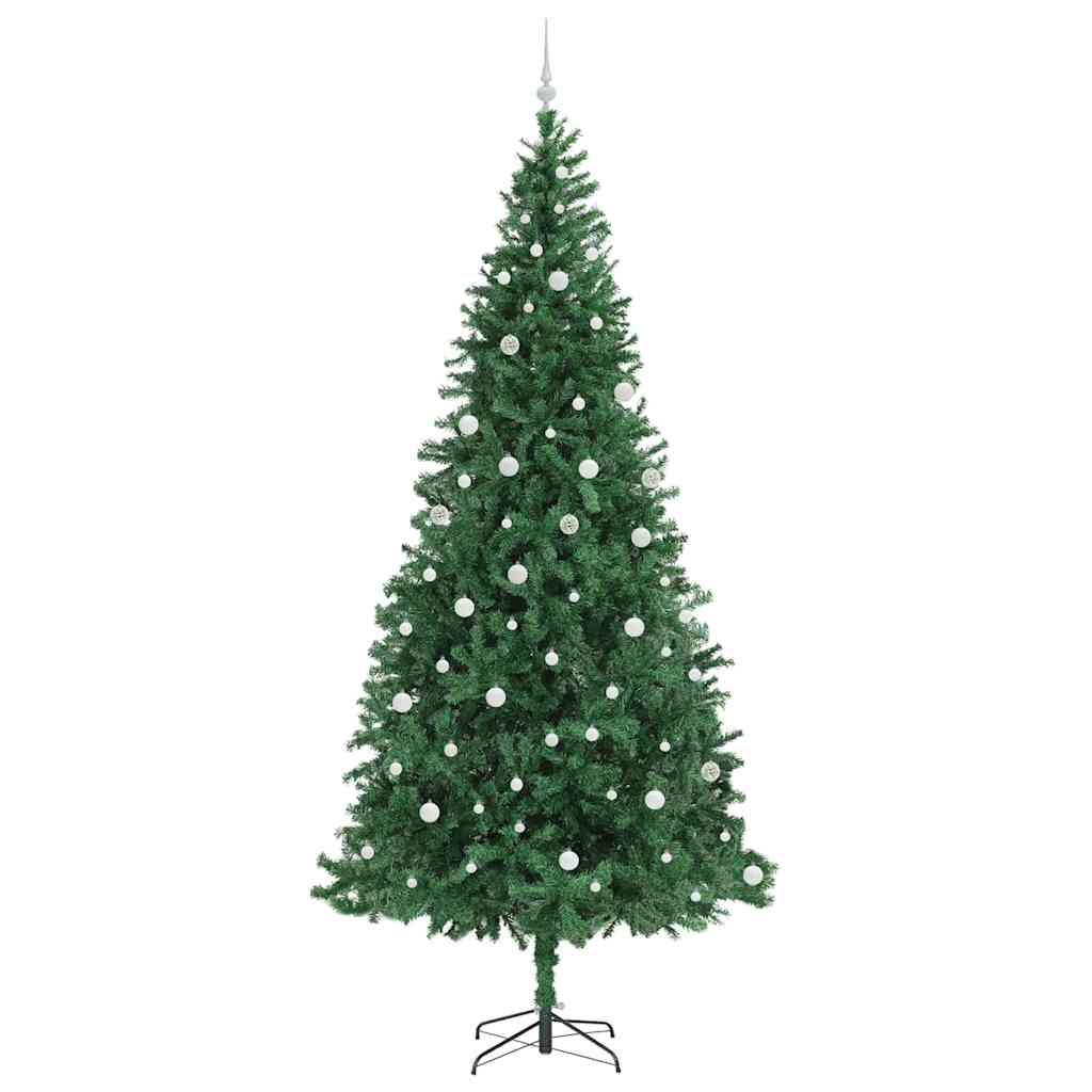 Kunstkerstboom Groen 300 cm PVC en Metaal en Plastic