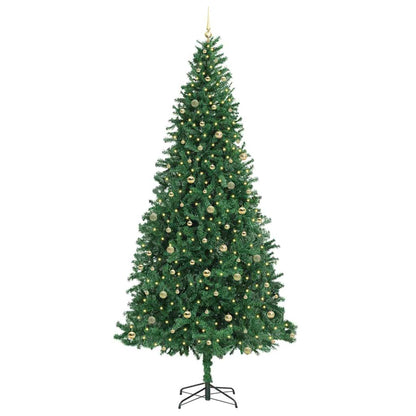 Kunstkerstboom Groen 300 cm PVC en Metaal en Plastic