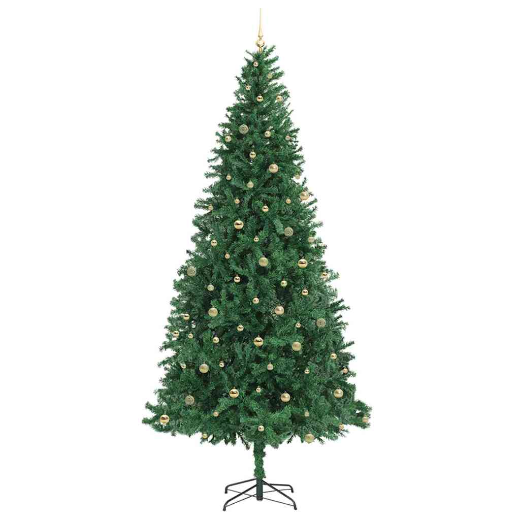 Kunstkerstboom Groen 300 cm PVC en Metaal en Plastic