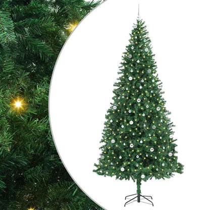 Kunstkerstboom Groen 300 cm PVC en Metaal en Plastic