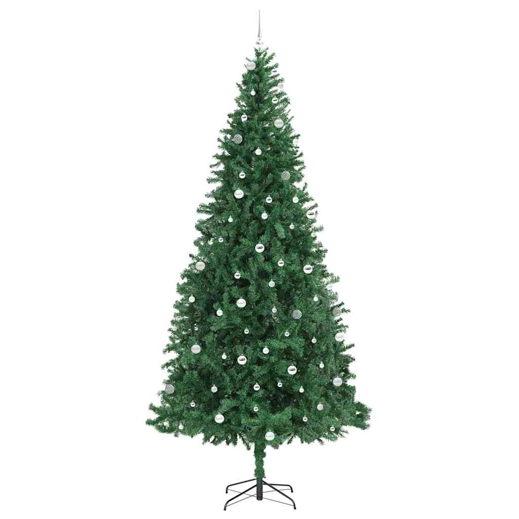 Kunstkerstboom Groen 300 cm PVC en Metaal en Plastic