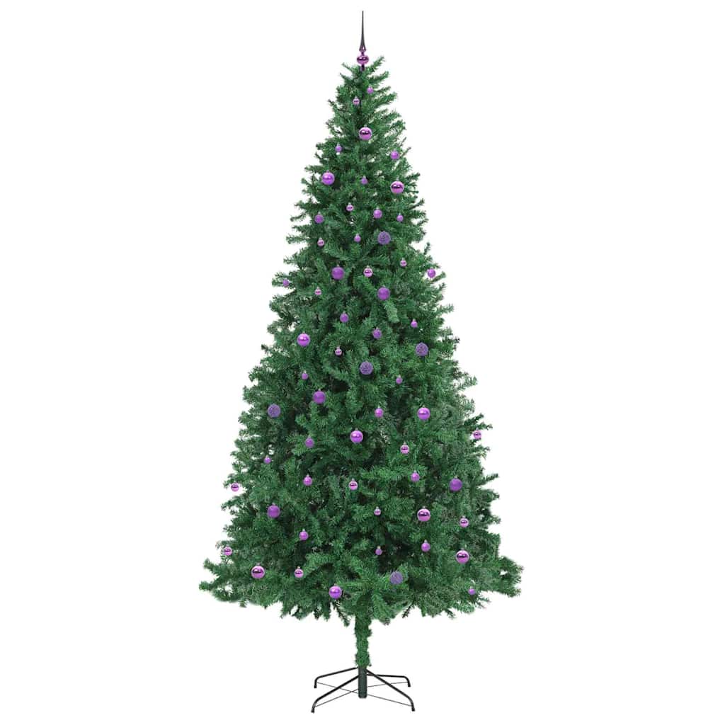 Kunstkerstboom Groen 300 cm PVC en Metaal en Plastic