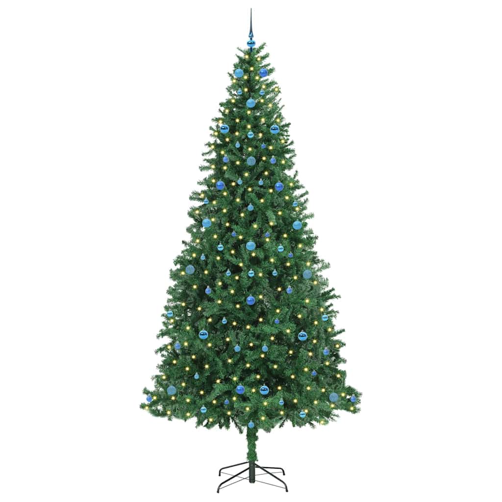 Kunstkerstboom Groen 300 cm PVC en Metaal en Plastic