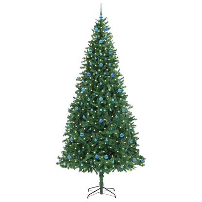 Kunstkerstboom Groen 300 cm PVC en Metaal en Plastic