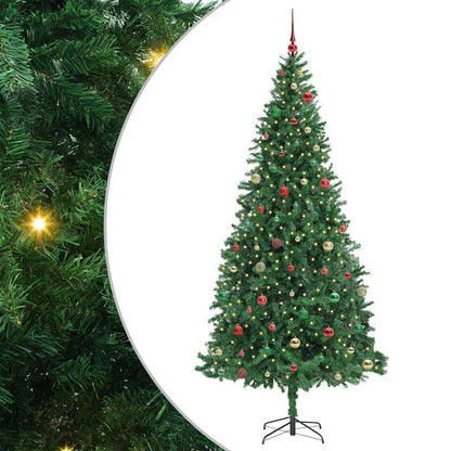 Kunstkerstboom Groen 300 cm PVC en Metaal en Plastic