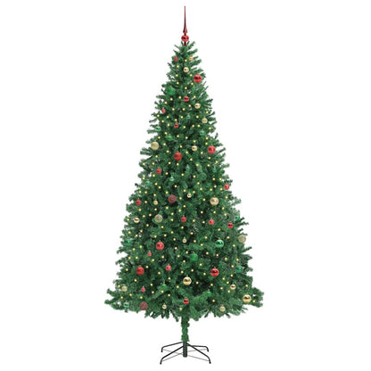 Kunstkerstboom Groen 300 cm PVC en Metaal en Plastic