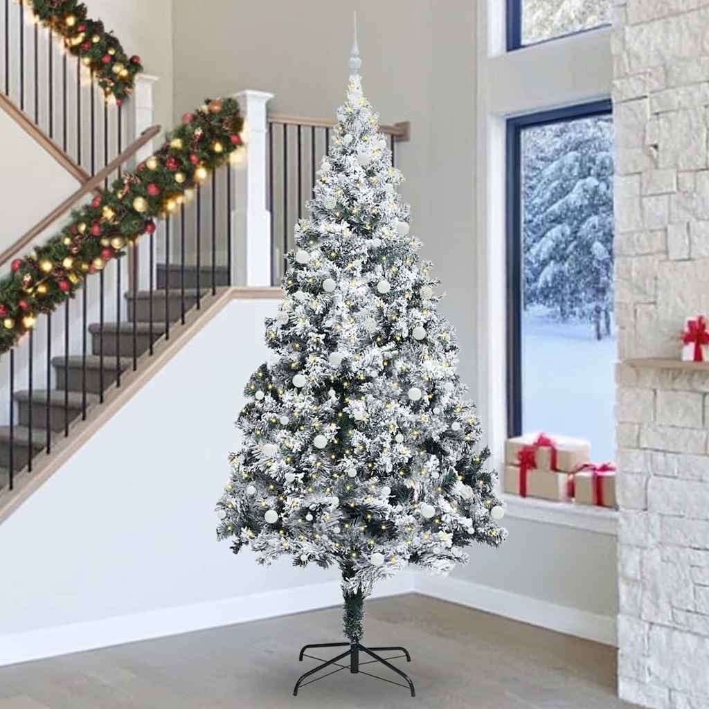 Kerstboom met 300 LED met standaard Groen 300 cm PVC