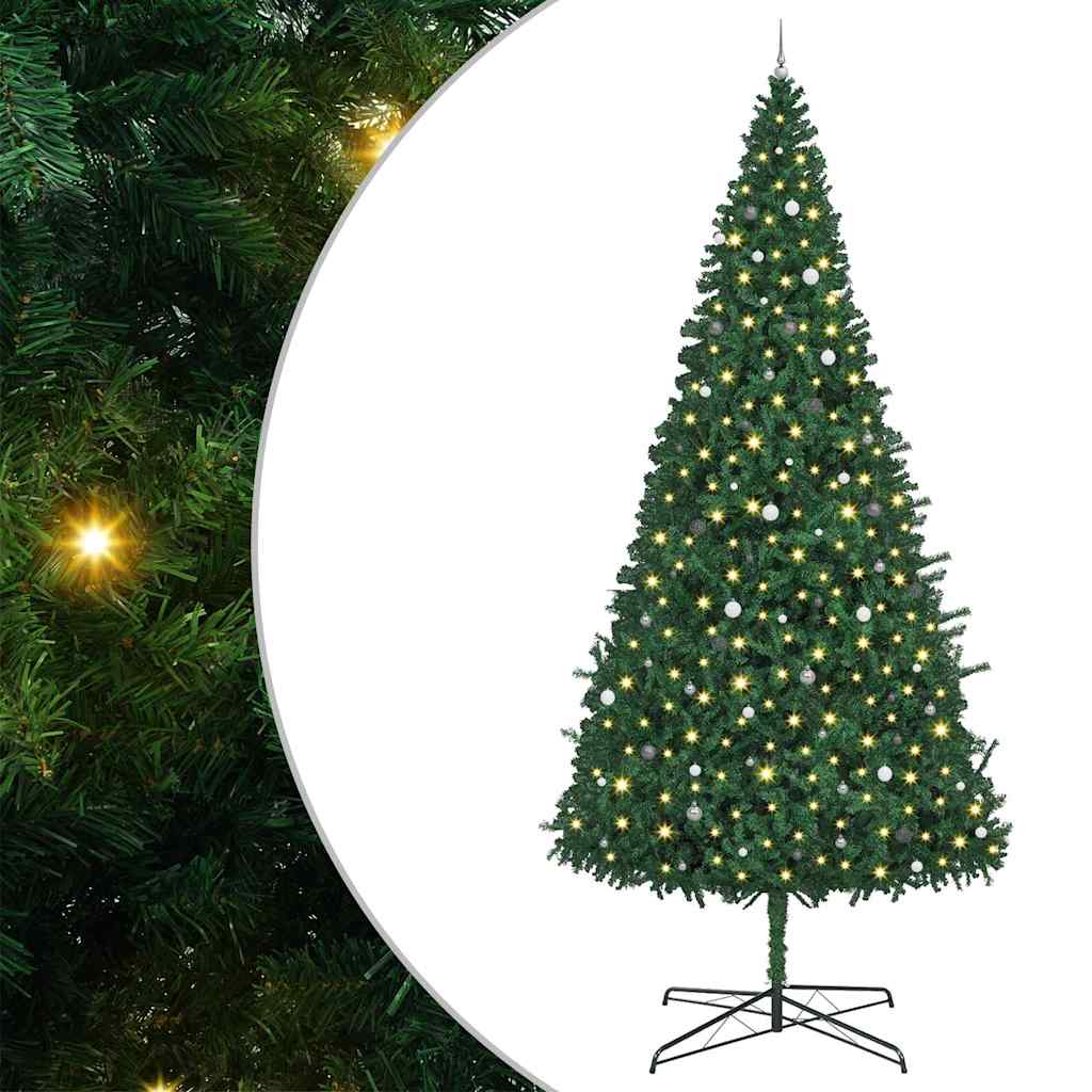 Kerstboom met decoratieve touwlichten Groen 400 cm PVC
