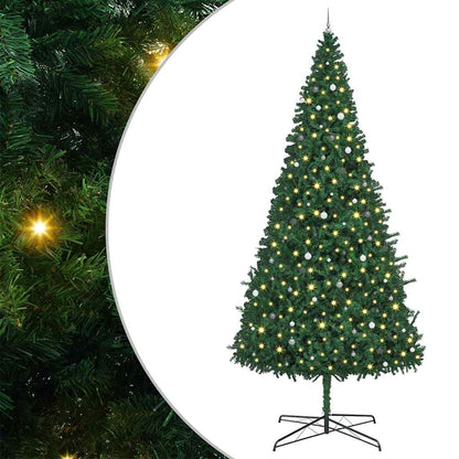 Kerstboom met decoratieve touwlichten Groen 400 cm PVC