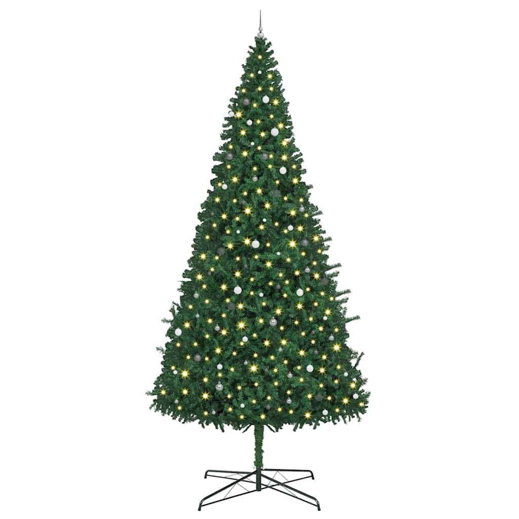 Kerstboom met decoratieve touwlichten Groen 400 cm PVC