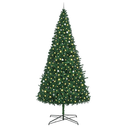 Kerstboom met decoratieve touwlichten Groen 400 cm PVC