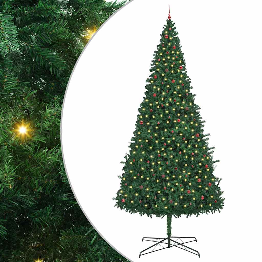 Kerstboom met decoratieve touwlichten Groen 400 cm PVC