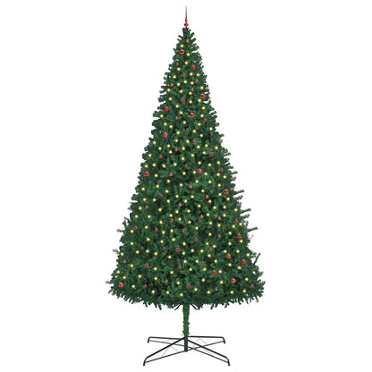 Kerstboom met decoratieve touwlichten Groen 400 cm PVC