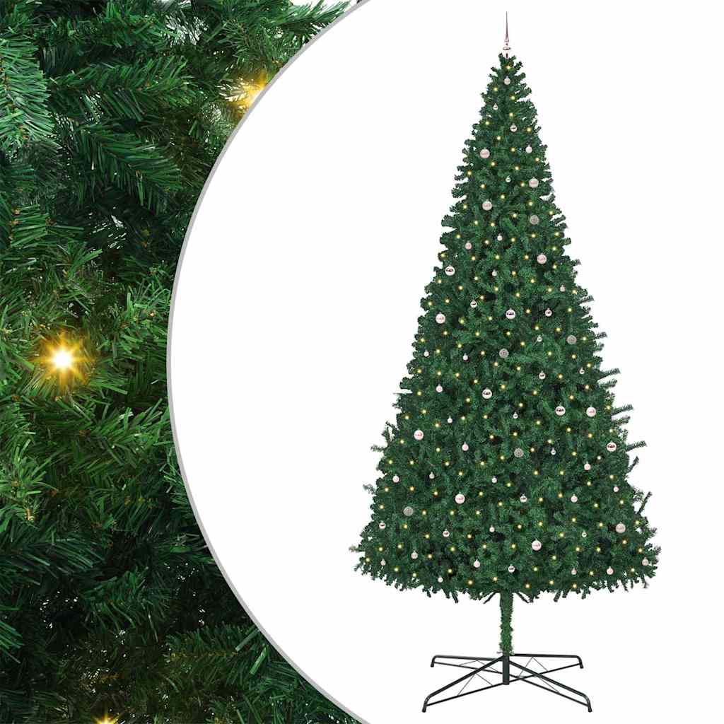Kerstboom met decoratieve touwlichten Groen 400 cm PVC