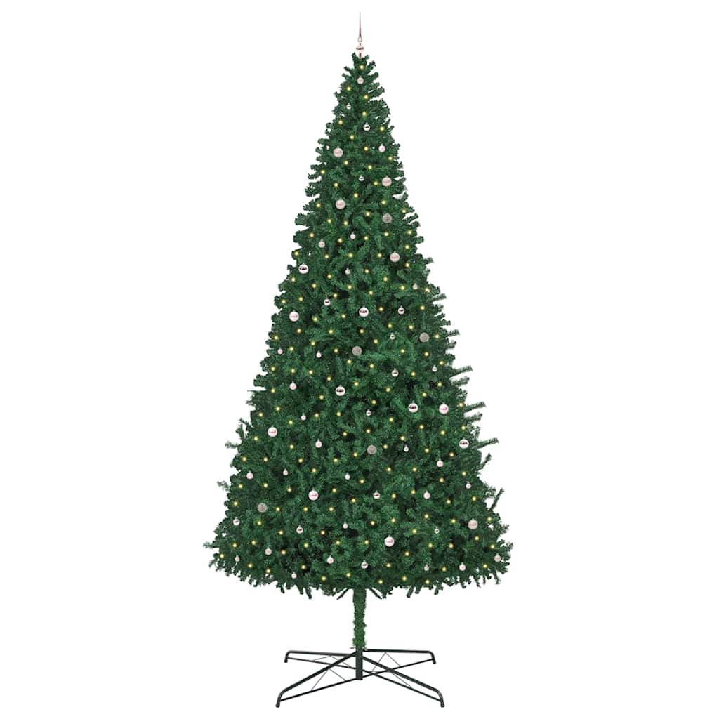 Kerstboom met decoratieve touwlichten Groen 400 cm PVC