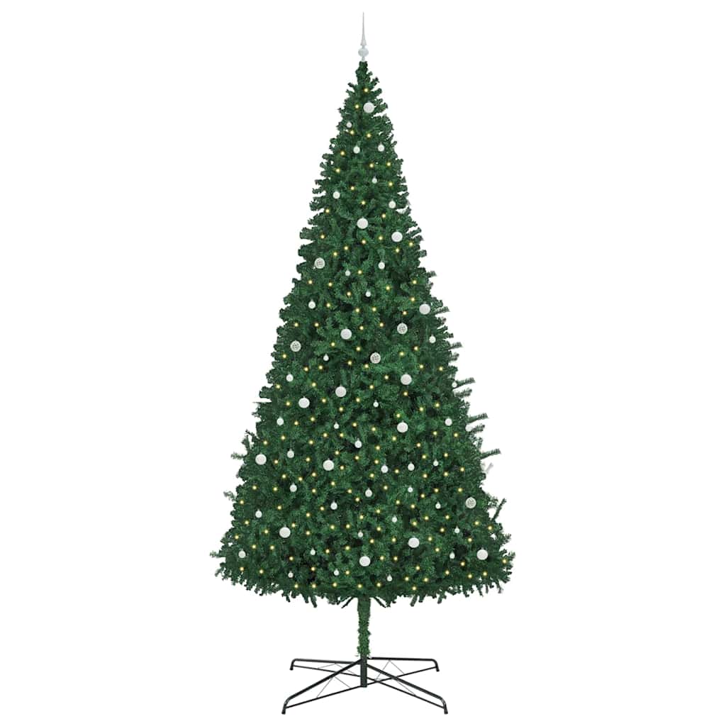 Kerstboom met decoratieve touwlichten Groen 400 cm PVC