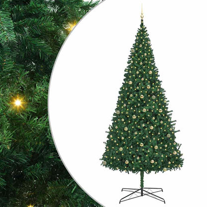 Kerstboom met decoratieve touwlichten Groen 400 cm PVC