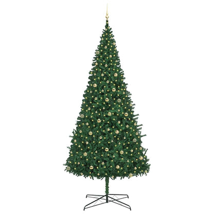 Kerstboom met decoratieve touwlichten Groen 400 cm PVC