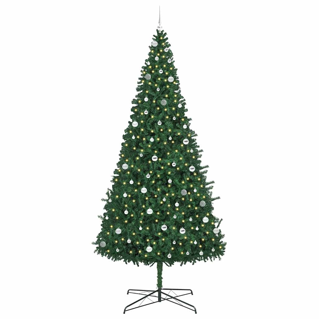 Kerstboom met decoratieve touwlichten Groen 400 cm PVC