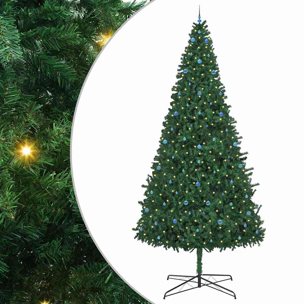 Kerstboom met decoratieve touwlichten Groen 400 cm PVC