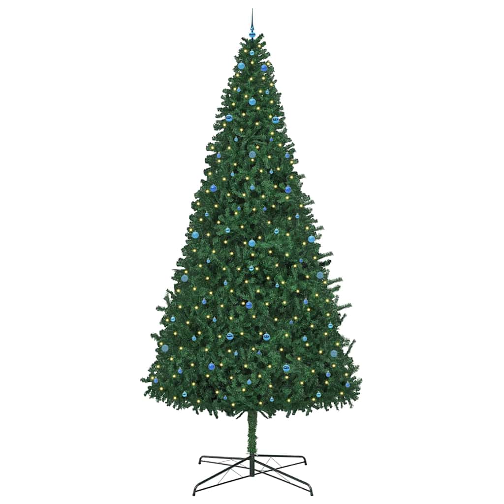 Kerstboom met decoratieve touwlichten Groen 400 cm PVC