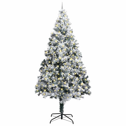 Kunst kerstboom met verlichting en ballen Groen 400 cm PVC