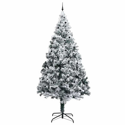 Kunst Kerstboom met Verlichting en Ballen Set Groen 400 cm PVC