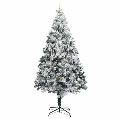 Kunstkerstboom met verlichting en ballen set Groen 400 cm PVC