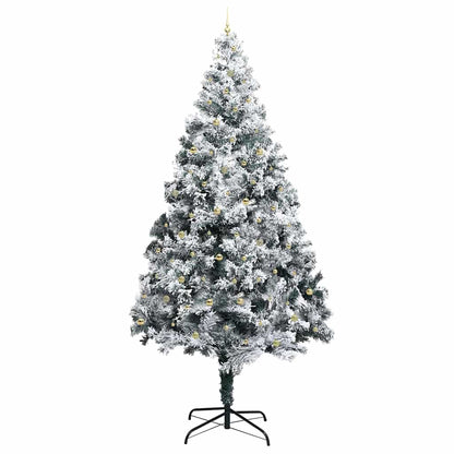 Kunstkerstboom met verlichting en ballen set Groen 400 cm PVC