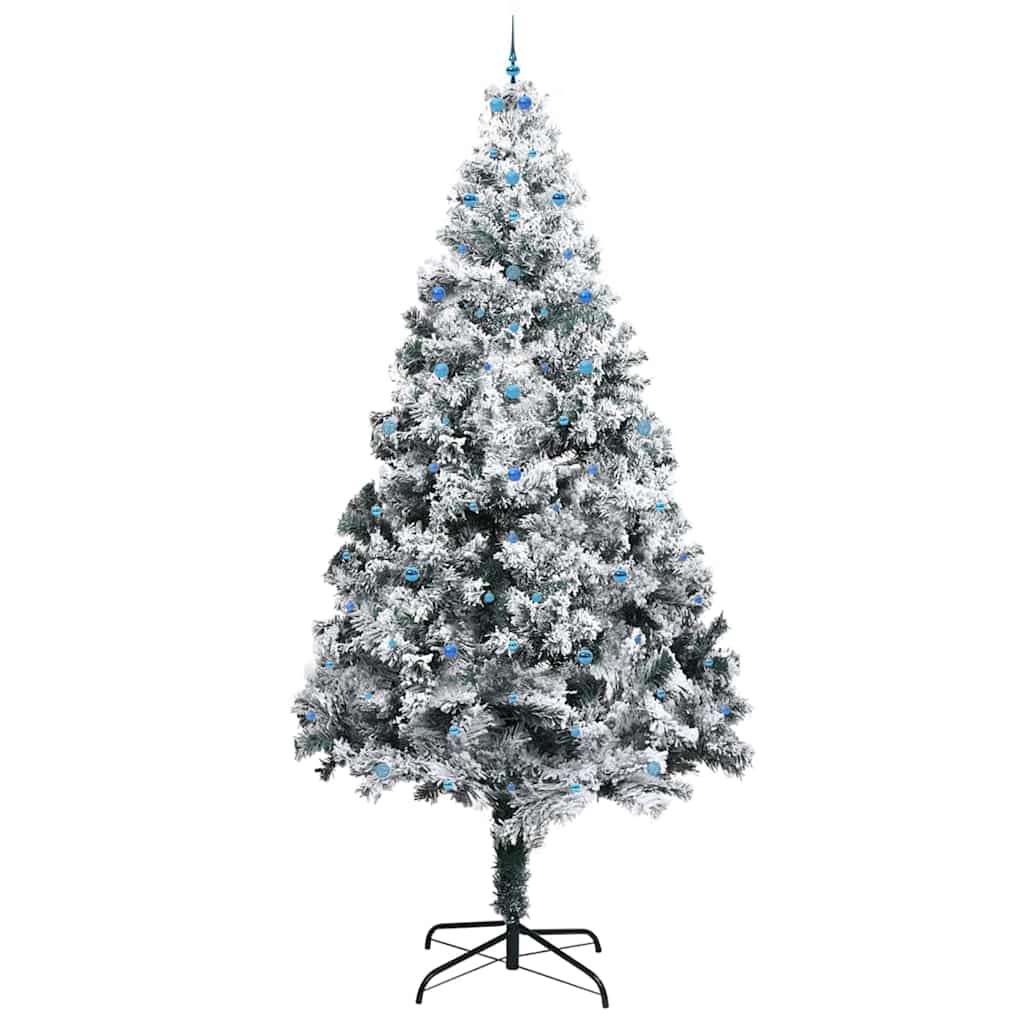 Kunstkerstboom met verlichting en ballen set Groen 400 cm PVC