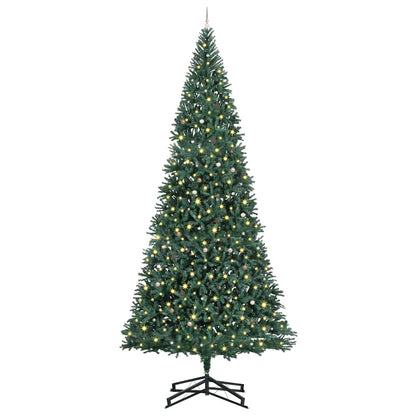 Artificial Pre-lit Kerstboom met Ballenset Groen 500 cm PVC