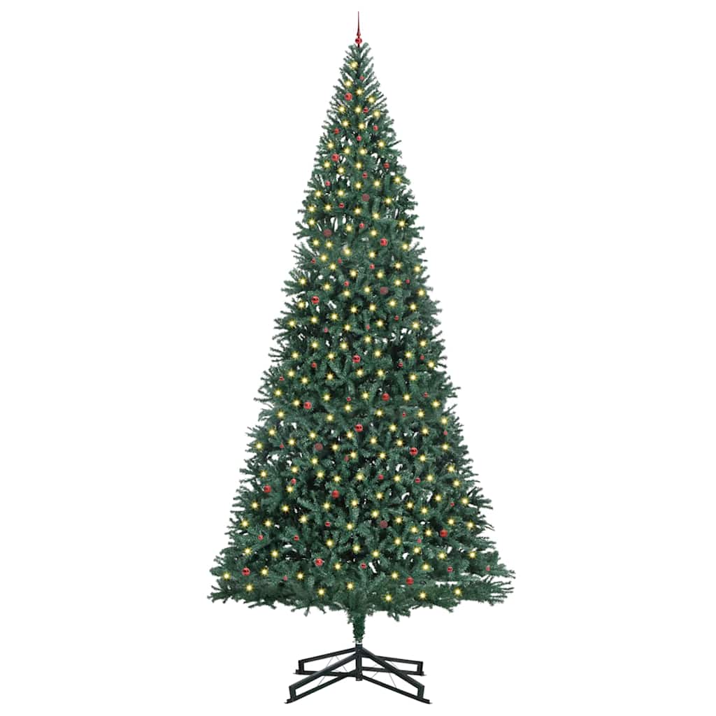 Artificial Pre-lit Kerstboom met Ballenset Groen 500 cm PVC