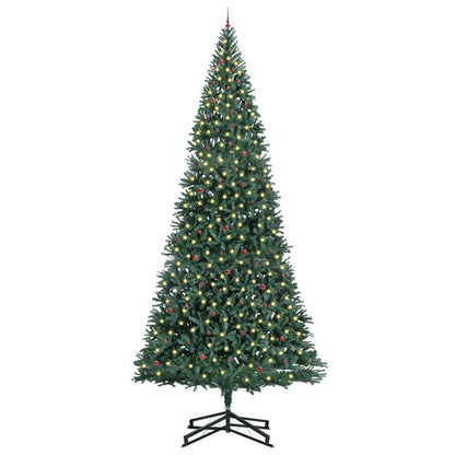 Artificial Pre-lit Kerstboom met Ballenset Groen 500 cm PVC