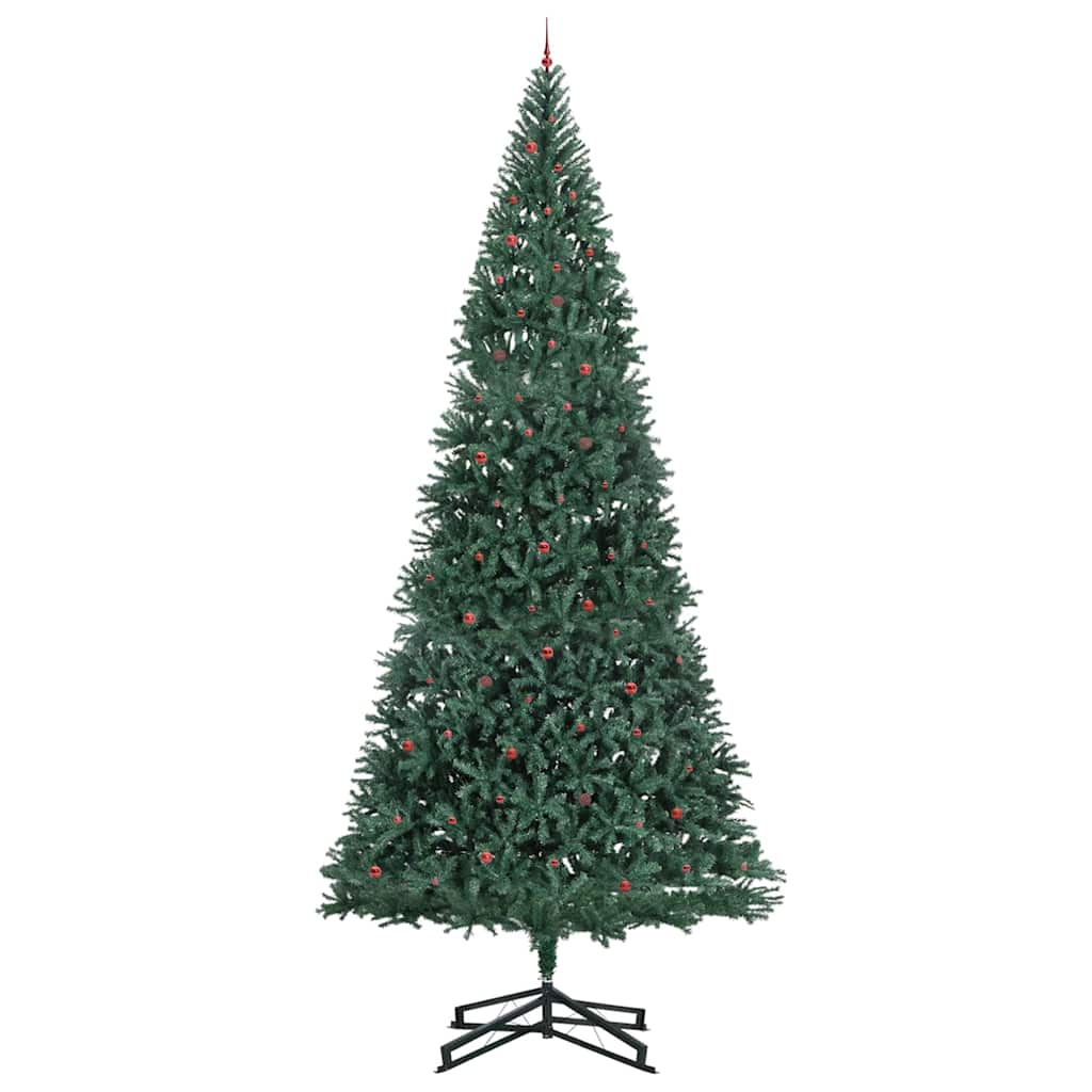 Artificial Pre-lit Kerstboom met Ballenset Groen 500 cm PVC