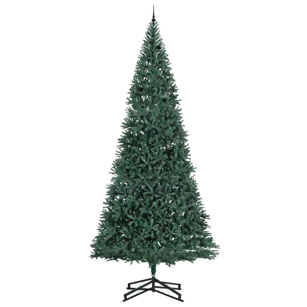 Artificial Pre-lit Kerstboom met Ballenset Groen 500 cm PVC
