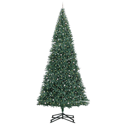 Artificial Pre-lit Kerstboom met Ballenset Groen 500 cm PVC