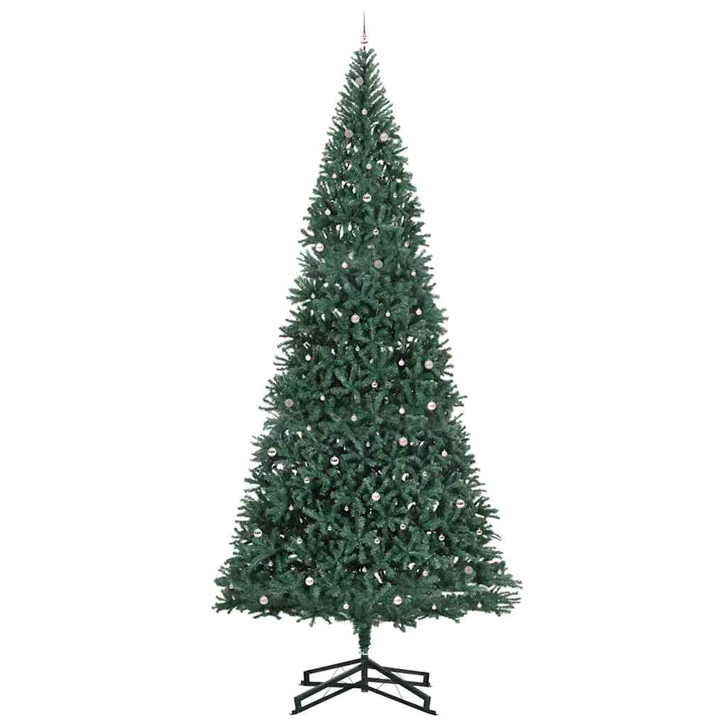 Artificial Pre-lit Kerstboom met Ballenset Groen 500 cm PVC