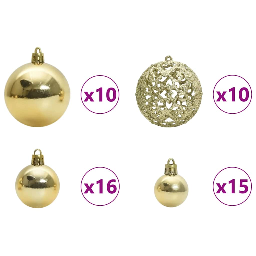 Artificial Pre-lit Kerstboom met Ballenset Groen 500 cm PVC