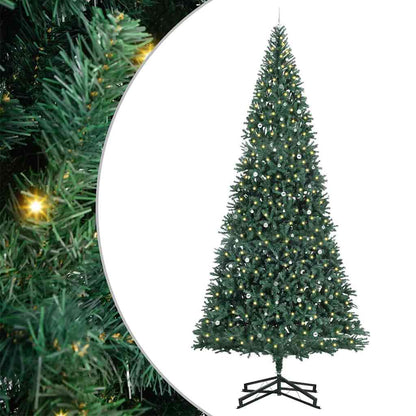 Artificial Pre-lit Kerstboom met Ballenset Groen 500 cm PVC