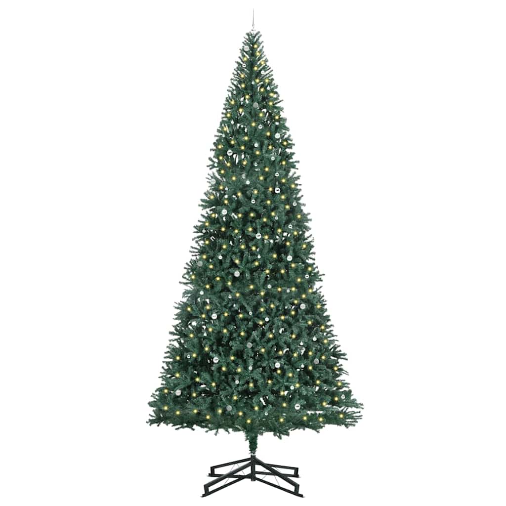 Artificial Pre-lit Kerstboom met Ballenset Groen 500 cm PVC