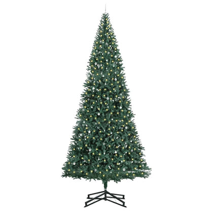 Artificial Pre-lit Kerstboom met Ballenset Groen 500 cm PVC