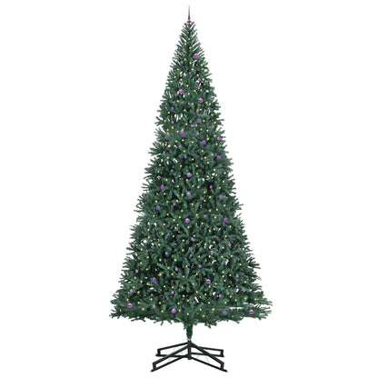 Artificial Pre-lit Kerstboom met Ballenset Groen 500 cm PVC